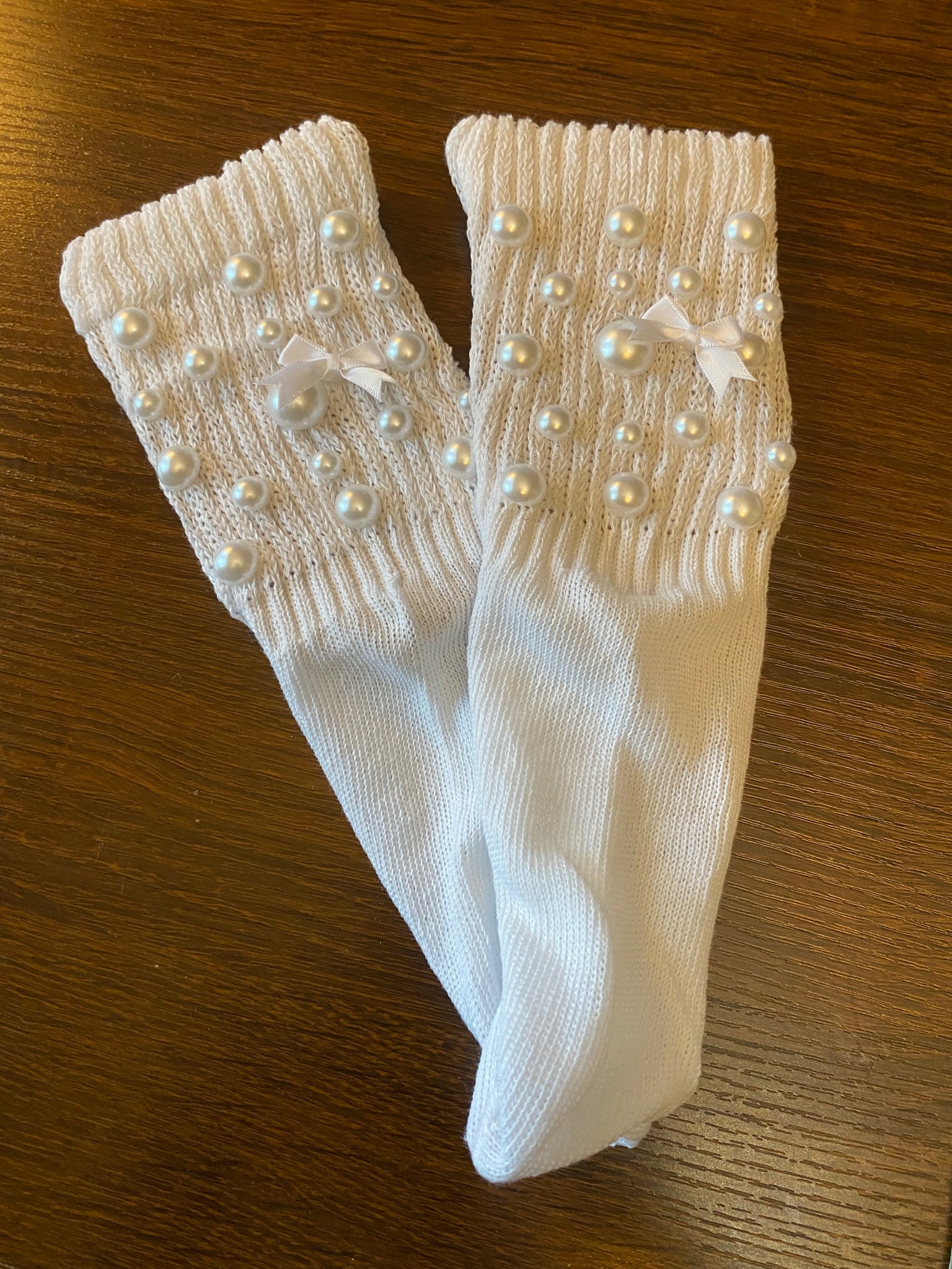 Kids Bling and Pearl slouch socks